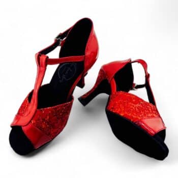womens red dance shoes