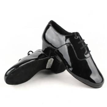 Hombre Tango/Salsa Zapatos de baile Mambo – Piel Negro/Blanco