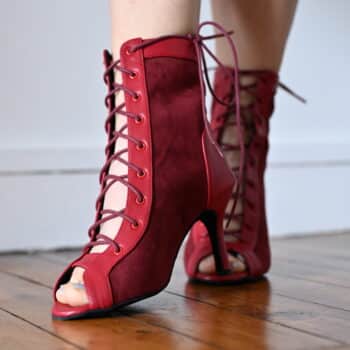 lace up dance booties