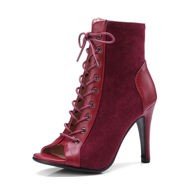 red dancing boots for dancers