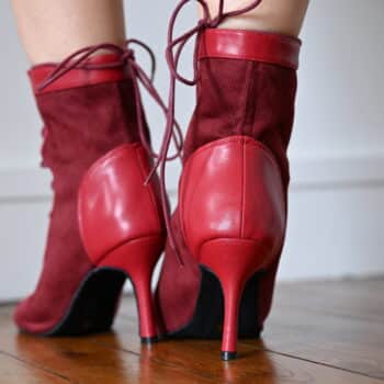 red stiletto heels dance boots