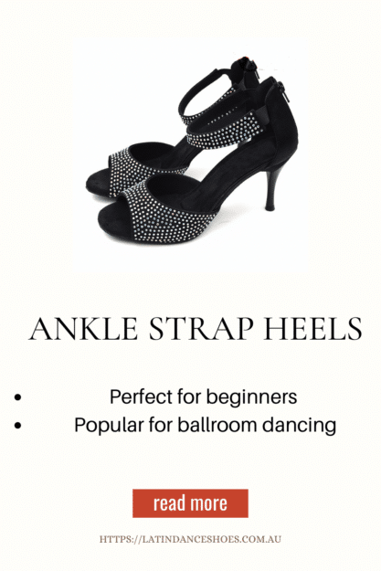 Black heels with ankle strap