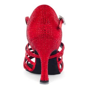 red latin dance shoes