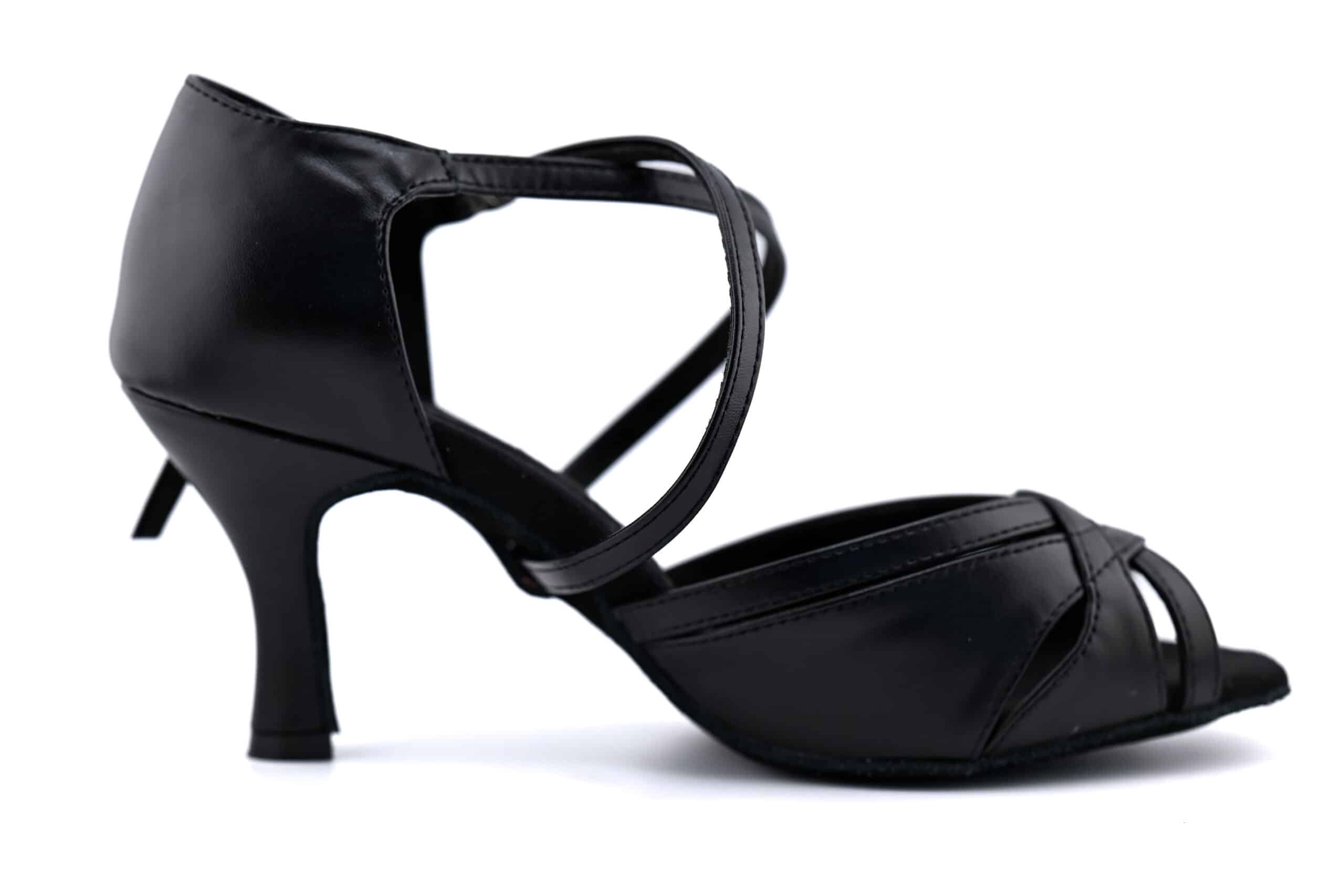 leather salsa heel dance shoes from brand Latin Dance Shoes Australia