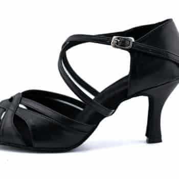 leather salsa shoes