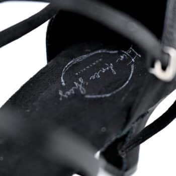 Black Salsa Shoes ankle strap